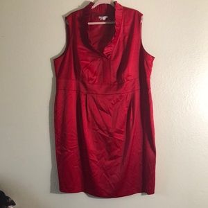 Beautiful Red Formal Midi Dress Plus Size 24W